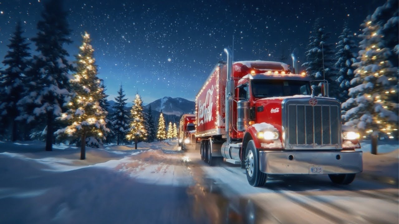 Still from Holidays Are Coming, Coca-Cola's holiday campaign